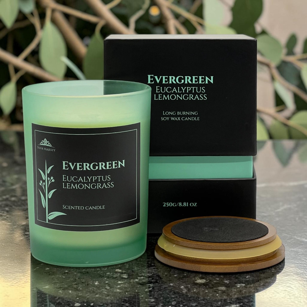 Your Majesty Evergreen Eucalyptus Lemongrass Soy Candle 8.81oz Gift Box